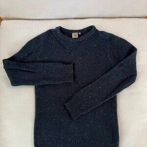 Carhartt Anglistic Sweater • Dark Blue Heather • Speckled